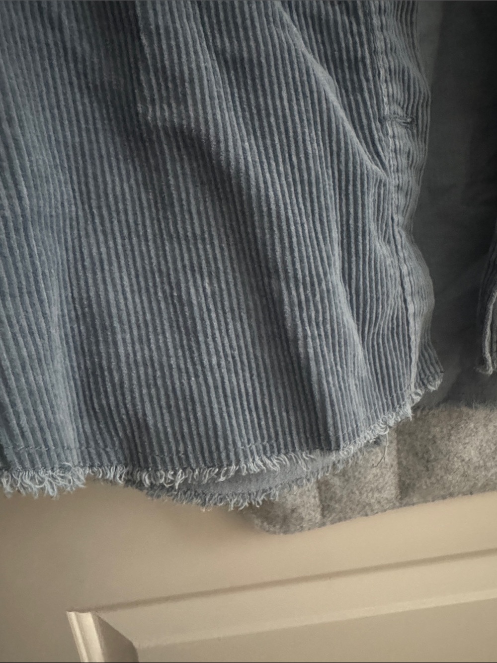 ZARA Men's Dusty Blue Corduroy Shirt Jacket - Picture 5 of 7